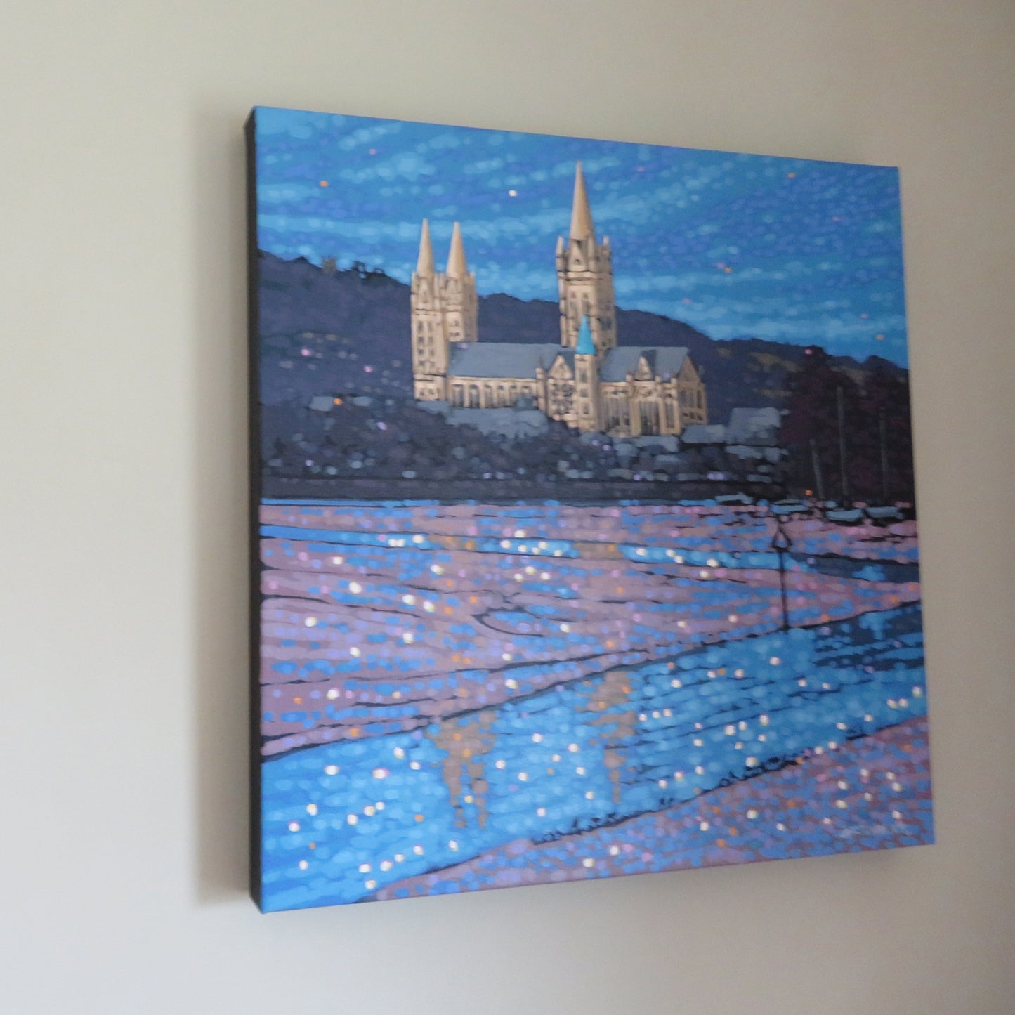 SA013. Truro Cathedral sunshine - Original painting