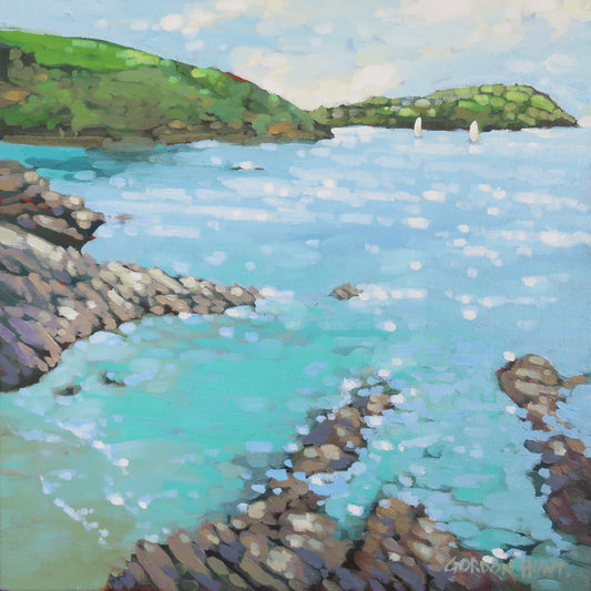 SA010. Into the estuary - Fowey, Cornwall - Original painting