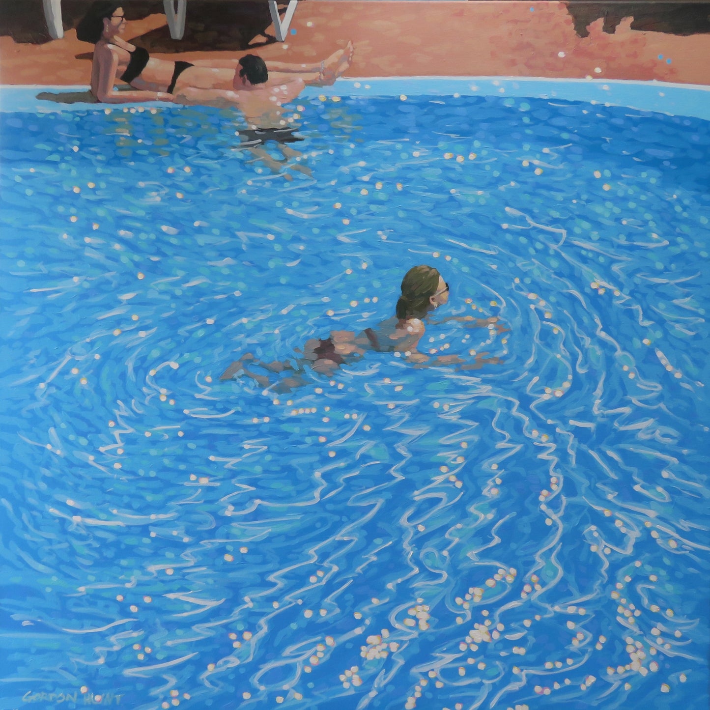 SA003. Pool life-study I - Original painting